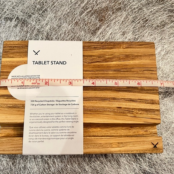 Tablet or phone stand handcrafted from recycled chopsticks NWT - Picture 4 of 9